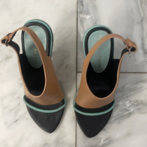 Rebecca Minkoff color block heels size 7 - Picture 3 of 11